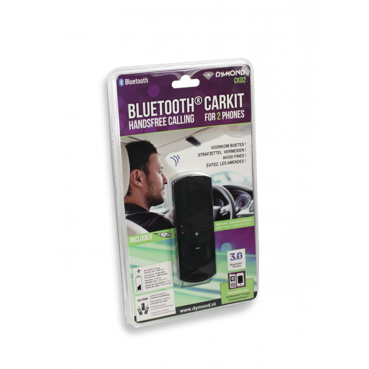 Kit mains libres Bluetooth pare soleil - Dymond