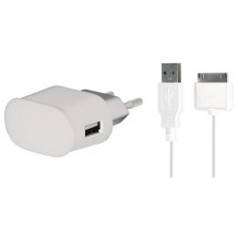 Mini chargeur de voyage blanc 1A pour Apple iPhone 3G/3GS/4/4S et iPod Touch