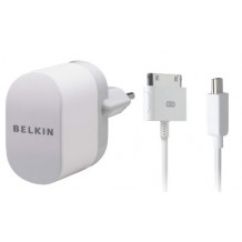 Chargeur secteur Belkin blanc pour Apple iPhone et iPod Touch et appareils équipés d'un port mini USB