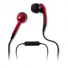 Kit Piéton Stéréo + Micro EarPollution Plugz iFrogz - Couleur Rouge