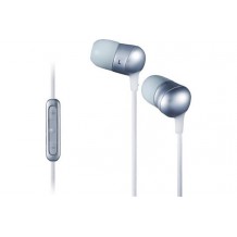 Kit Piéton Intra-Auriculaire Stéréo avec Micro JVC MARSHMALLOW - Couleur Silver
