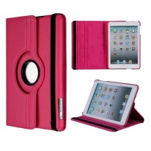 Housse cuir rose rotative 360 degrés pour Apple iPad Mini