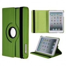 Housse cuir verte rotative 360 degrés pour Apple iPad Mini