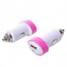 Chargeur allume-cigare iPhone, iPad, iPod rose