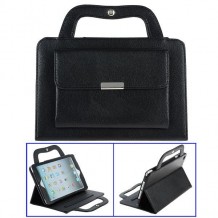 Etui cuir sac à main noir pour Apple iPad Mini