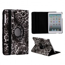 Etui cuir motif léopard noir pour Apple iPad Mini