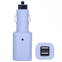 Chargeur allume-cigare iPhone, iPad, iPod double USB