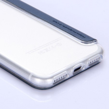 Etui iPhone 7 Bleu Nuit avec fenêtre - G-Case