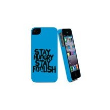 Coque Muvit bleu stay hungry stay foolish pour Apple iPhone 5