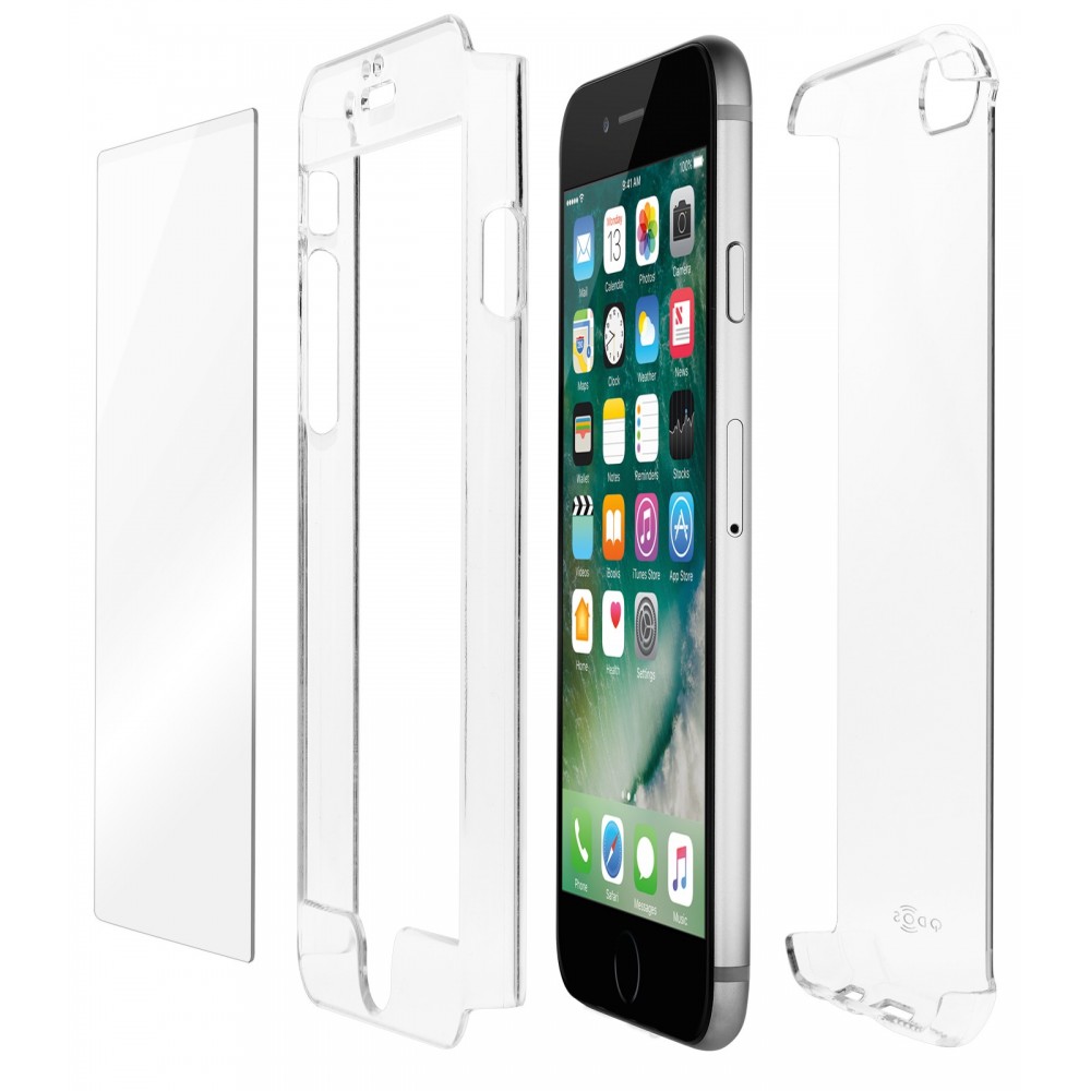 Coque iPhone 7 Plus Transparente Protection 360° - Qdos