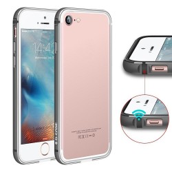 Bumper Bi-matière iPhone 7 contour Noir et Gris - G-Case