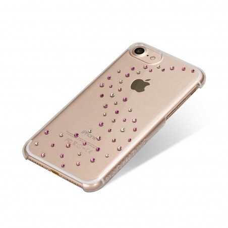 Coque iPhone 7 Milky Way Rose Sparkles Strass Cristal et Rose Swarovski - Bling My Thing
