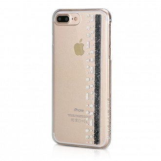 Coque iPhone 7 Plus Hermitage Jet Strass Cristal et Noir Swarovski - Bling My Thing