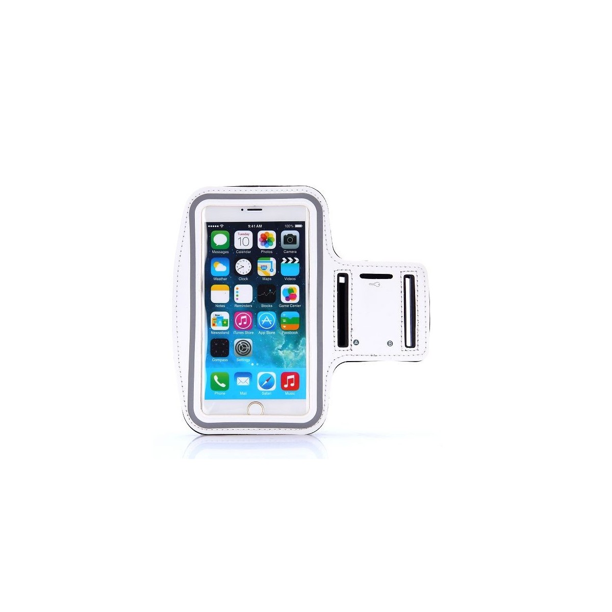 Brassard sport iPhone 6 Plus Nylon Blanc - Crazy Kase