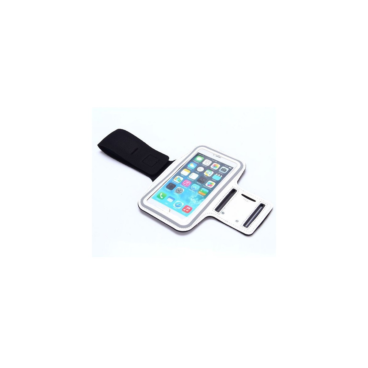 Brassard sport iPhone 6 Plus Nylon Blanc - Crazy Kase