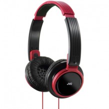 Casque stéréo origine JVC colori noir/rouge
