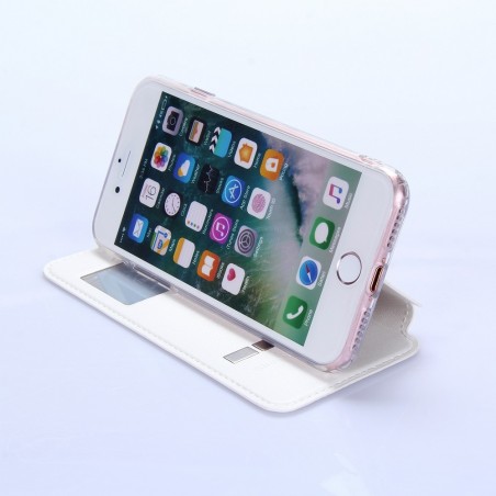 Etui iPhone 7 Blanc avec fenêtre - G-Case