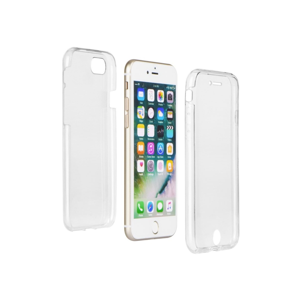 Coque iPhone 7 Plus  protection 360 ° Transparente souple - Crazy Kase