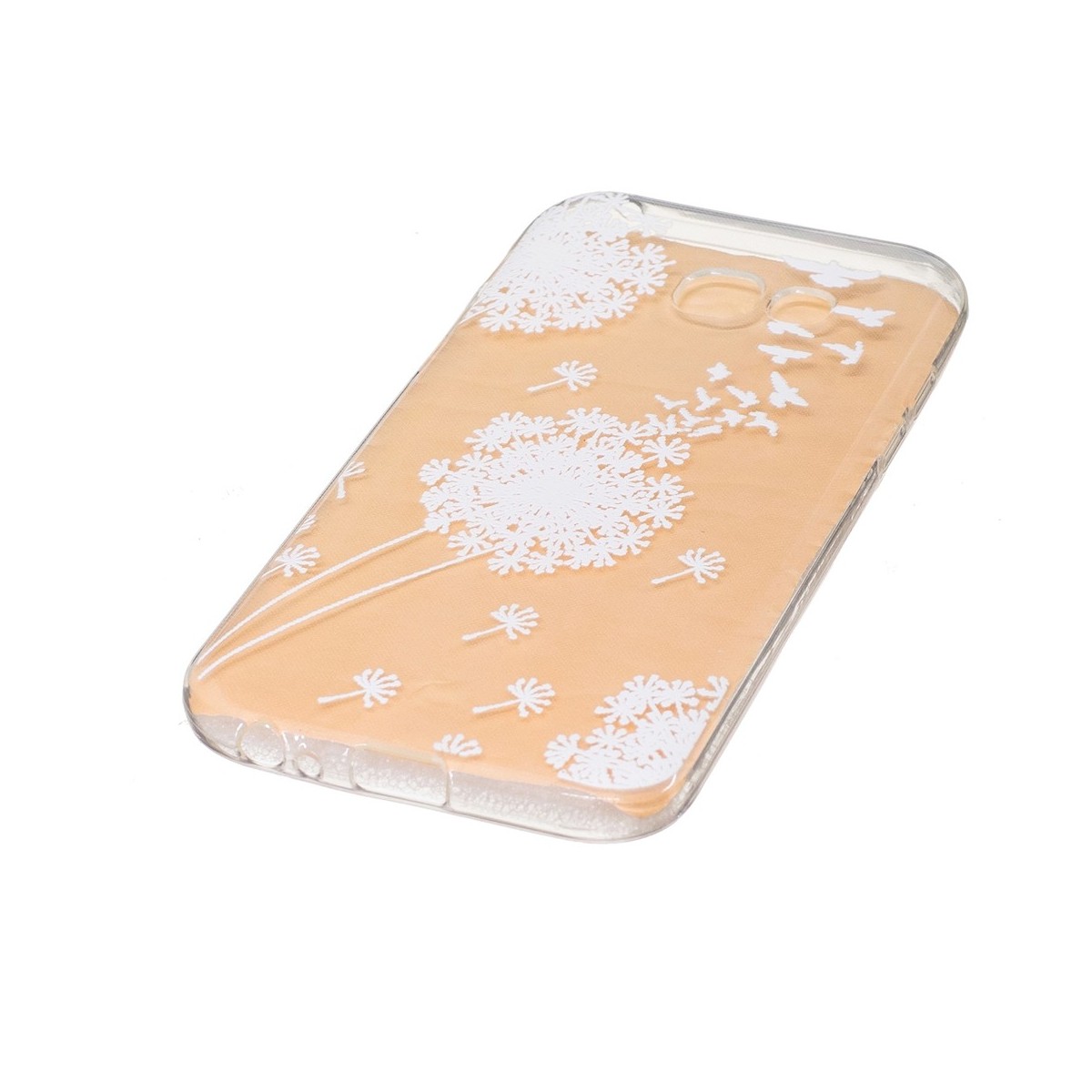 Coque Galaxy A5 (2017) Transparente souple motif Fleurs Blanches - Crazy Kase