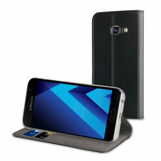 Etui Galaxy A3 (2017) Portefeuille Noir - Muvit