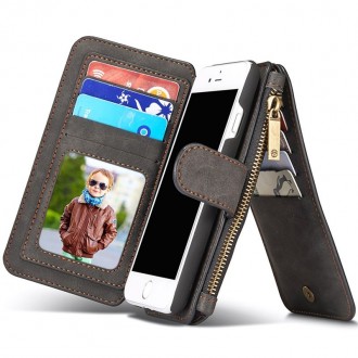 Etui Iphone 7 Portefeuille multifonctions Noir - CaseMe
