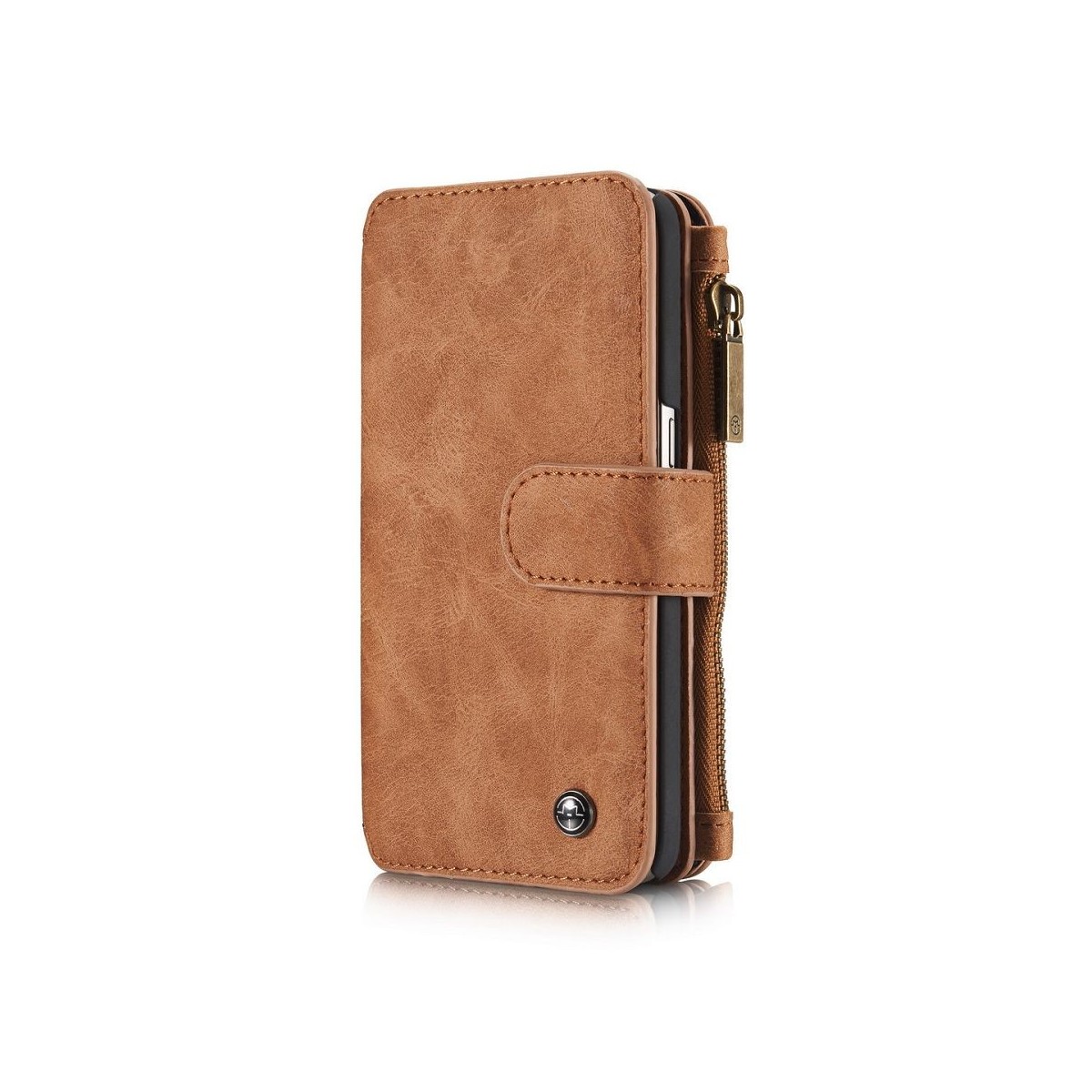 Etui Samsung Galaxy S7 Portefeuille multifonctions Marron- CaseMe