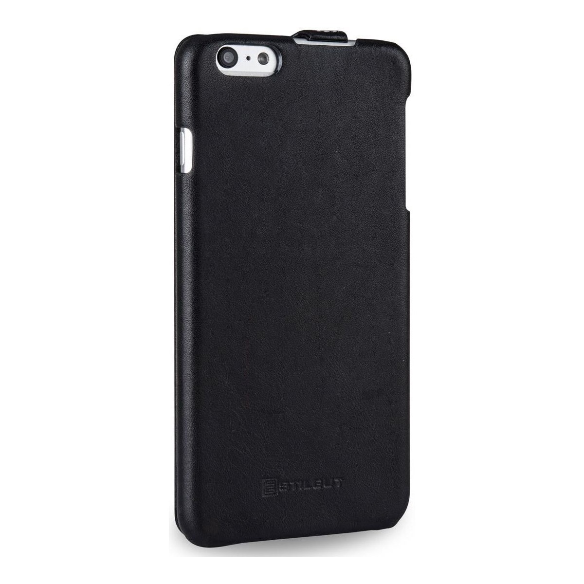 Etui iPhone 6 Plus/ 6s Plus ultraslim en cuir véritable noir nappa - Stilgut