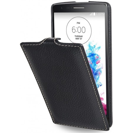 Etui LG G3s UltraSlim en cuir véritable noir - Stilgut
