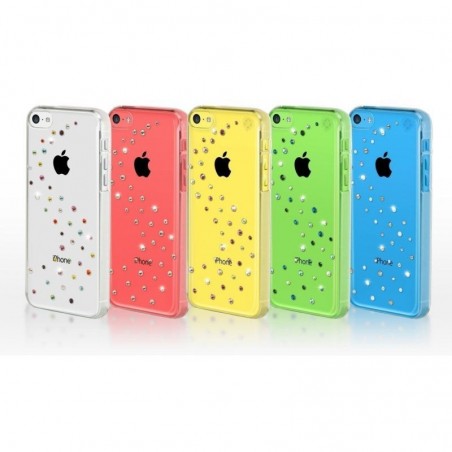 Coque iPhone 5C Milkyway strass mixtes Swarovski - Bling My Thing