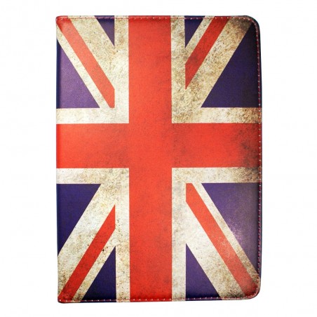 Etui iPad Air 2 rotatif 360° motif drapeau UK - Crazy Kase