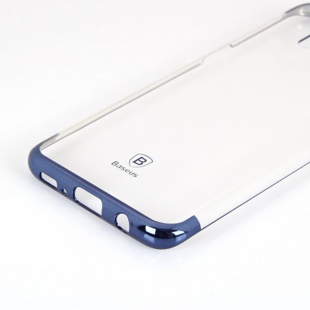 Coque Galaxy S8 Transparente contour Bleu - Baseus