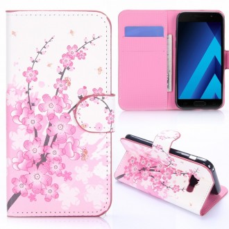 Etui Galaxy A3 (2017) motif Fleurs Japonaises - Crazy Kase