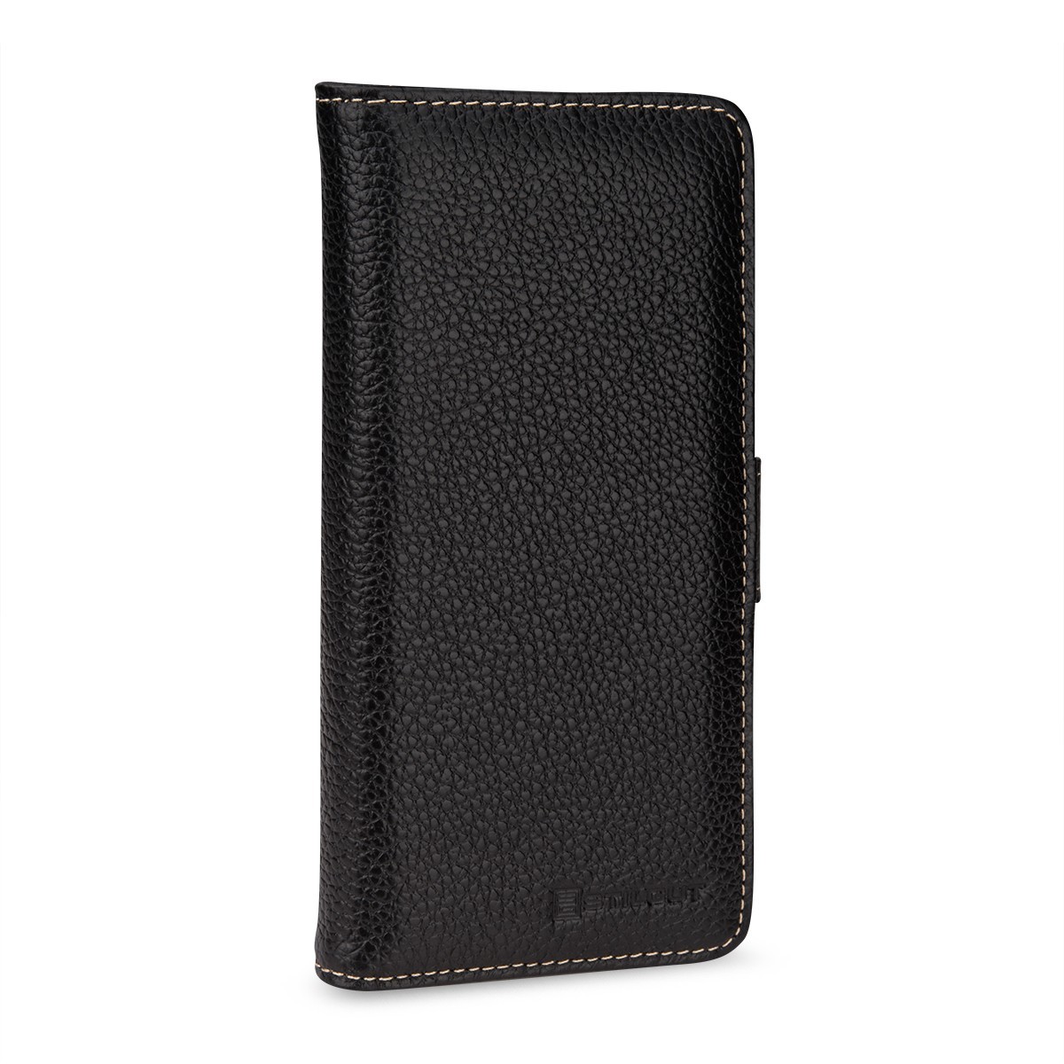 Etui Samsung S8 Plus Porte-cartes grainé noir en cuir véritable - Stilgut