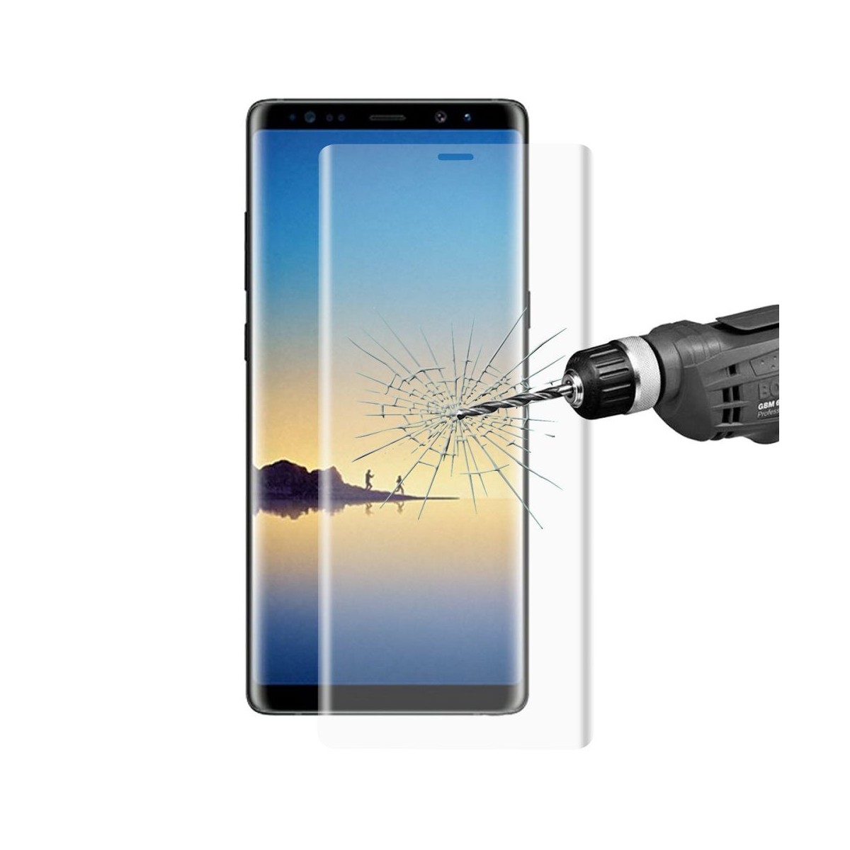 Film Galaxy Note 8 protection écran verre trempé transparent 0,26mm - Hat Prince