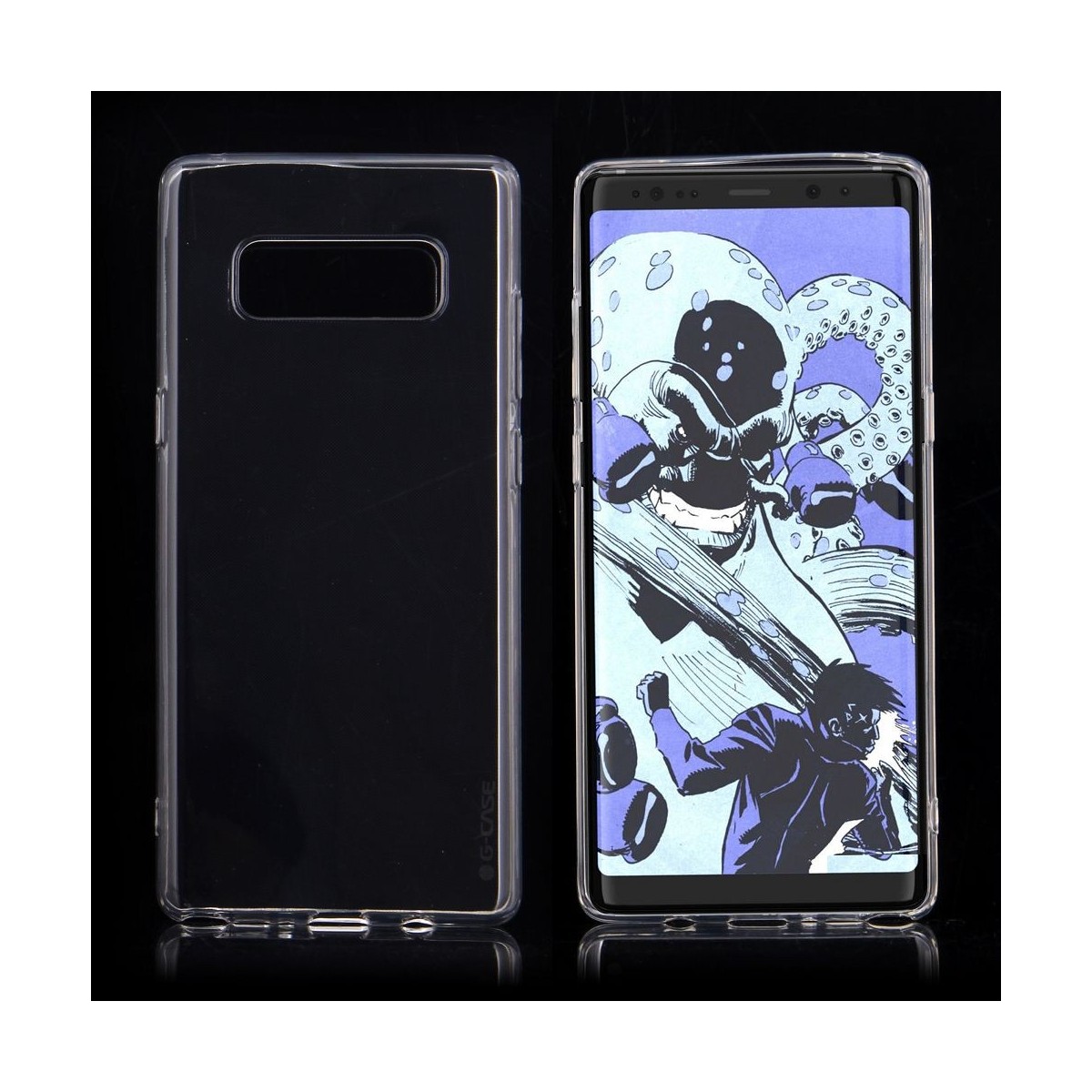 Coque Galaxy Note 8 plastique souple Transparente - G-case