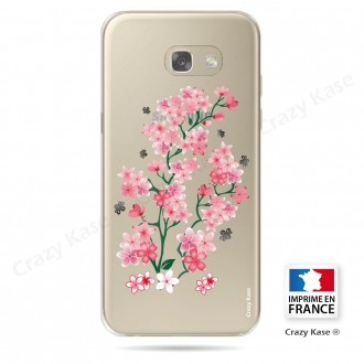 Coque Galaxy A3 (2016) Transparente et souple motif Fleurs de Sakura - Crazy Kase