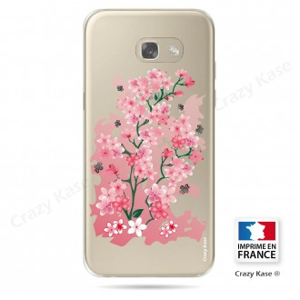 Coque Galaxy A3 (2016) Transparente et souple motif Fleurs de Cerisier - Crazy Kase