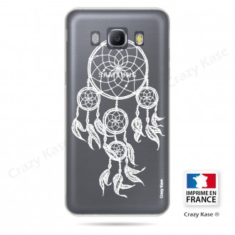 Coque Galaxy J5 (2016) Transparente et souple motif Attrape Rêves Blanc - Crazy Kase