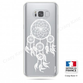 Coque Galaxy S8 Transparente et souple motif Attrape Rêves Blanc - Crazy Kase