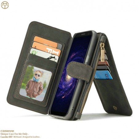 Etui Galaxy S8 Plus  Portefeuille multifonctions Noir - CaseMe
