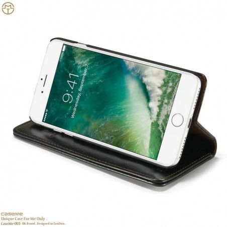 Etui iPhone 8 Plus / 7 Plus Porte-carte Noir - CaseMe