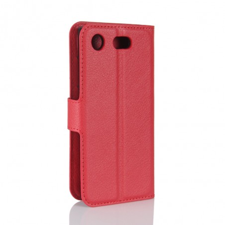 Etui Xperia XZ1 Compact Porte cartes Rouge - Crazy Kase