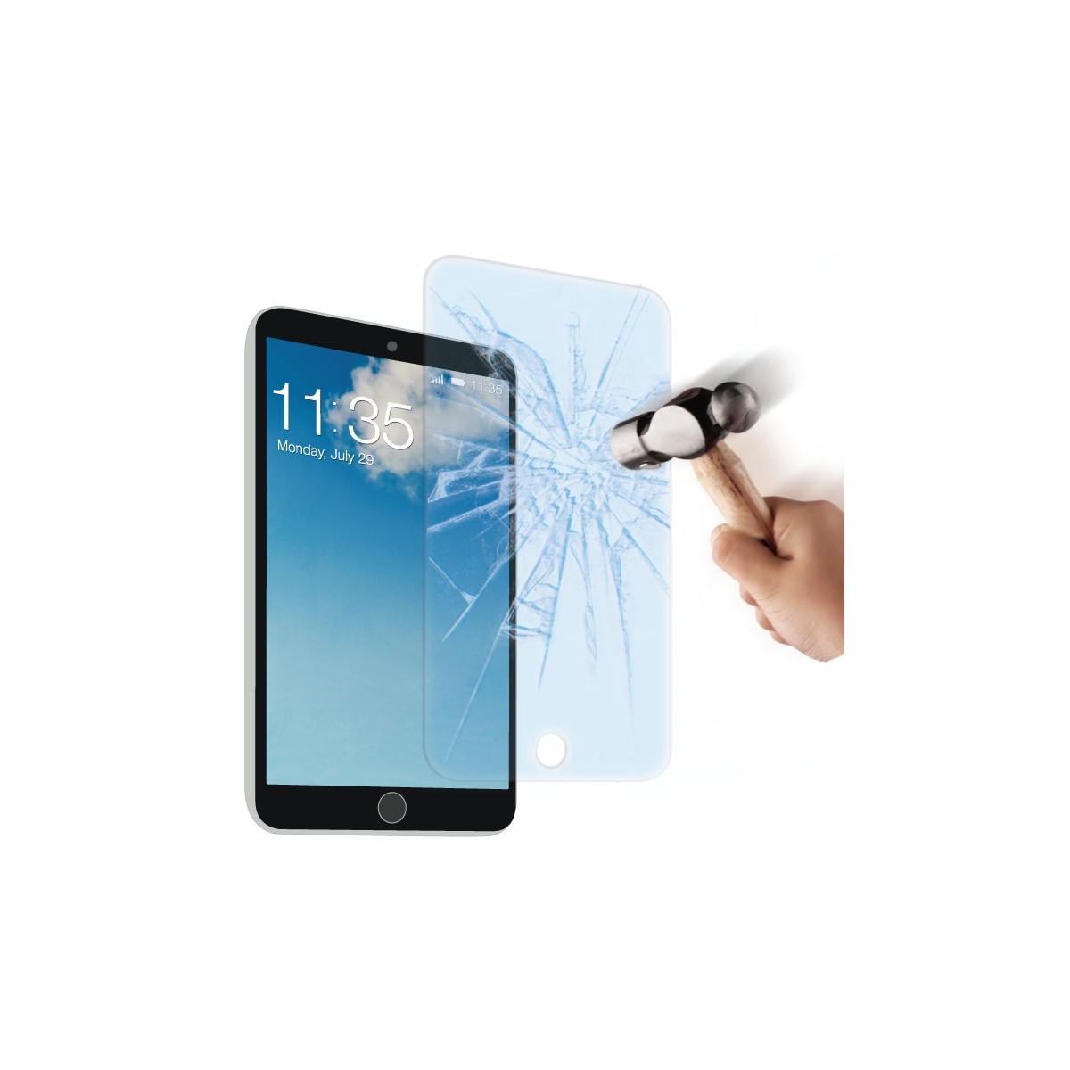 Film iPad Air / Air 2 / Pro 9.7" protection écran verre trempé - Muvit