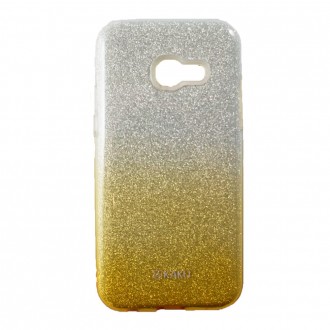 Coque Galaxy A3 (2017) à paillettes dorées et argentées - Kaku