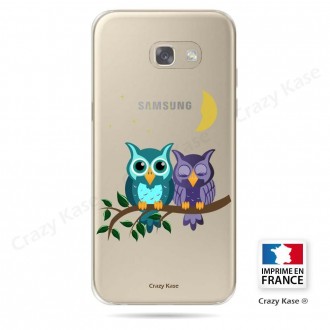 Coque Galaxy A3 (2016) souple motif chouettes au clair de lune - Crazy Kase