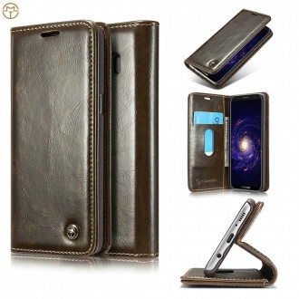 Etui Galaxy S8 Porte cartes Marron - CaseMe