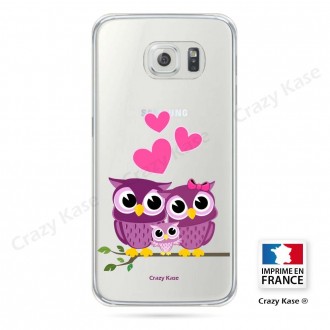 Coque Galaxy S6 souple motif Famille Chouette - Crazy Kase