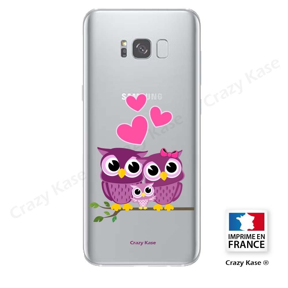Coque Galaxy S8 Plus souple motif Famille Chouette - Crazy Kase