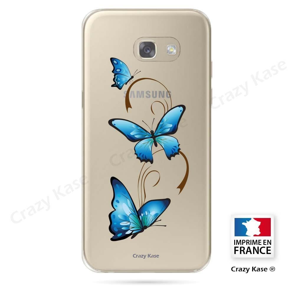 Coque Galaxy A3 (2016) souple motif Papillon sur Arabesque - Crazy Kase