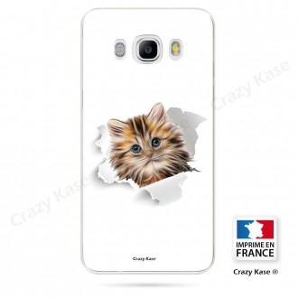 Coque Galaxy J5 (2016) souple motif Chat trop mignon - Crazy Kase